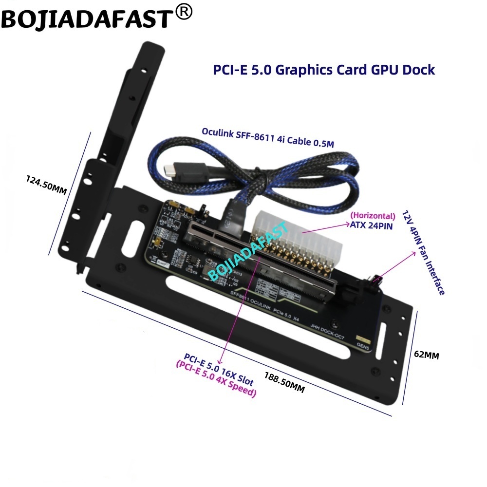 Oculink Egpu Dock Graphics Card - Tarjeta Gráfica Externa PCI-E 5.0 X4
